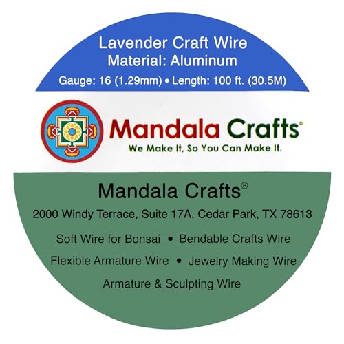 16 Gauge Lavender Anodized Aluminum Craft Wire