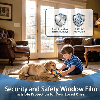 Window Security Film 5% VLT 99% UV Tinted Film