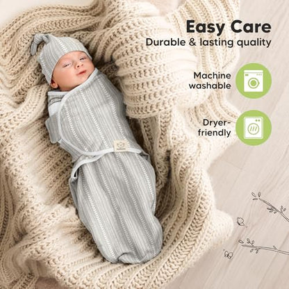 3pk Organic Swaddles for Newborns Girls (3 Count)
