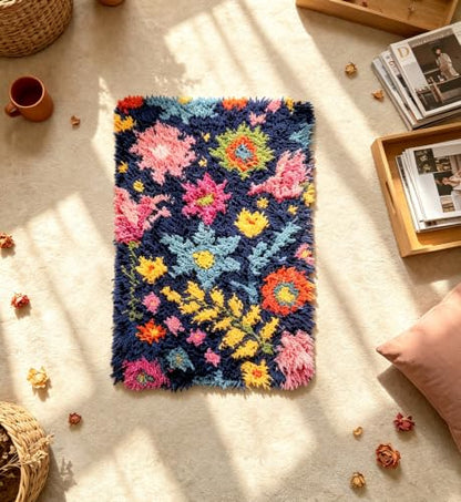 Floral Latch Hook Rug Kits for Adults
