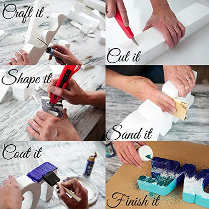 Silverlake 8x12x2 Craft Foam for Styrofoam Block Projects