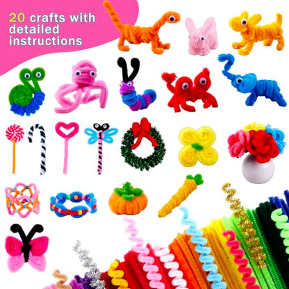 800pcs Pipe Cleaners Crafts Kit
