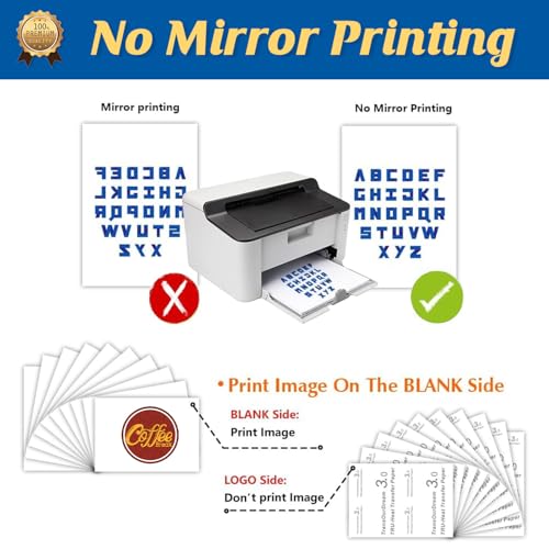 Tru Heat Transfer Paper for Inkjet & LaserJet Printer