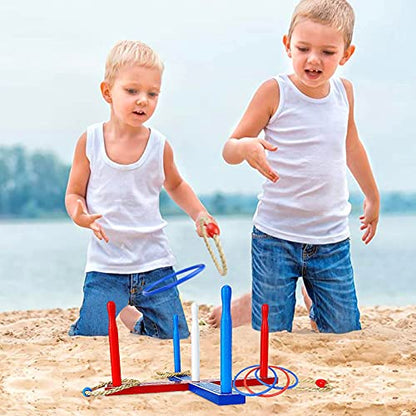 Premium Wooden Ring Toss Game Set