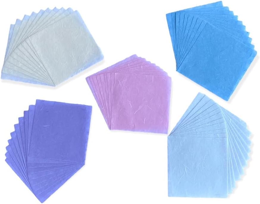 50 Sheets 6 x 6 Inches Natural Fiber Mulberry paper Sheets Square Origami Paper Arts Folding Craft, Decoration Paper, Square Folding Paper for DIY Crafts (Pastel Color, 6x6 Inch) - Crafty Corner
