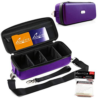 Purple Bolt Card Carrying Case fits Pokemon Cards and other TCG Games