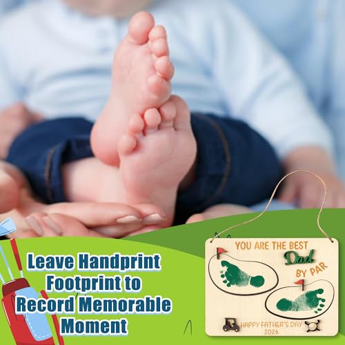 3D Father's Day Baby's Footprint DIY Art Craft with Ink Pad