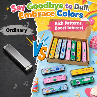 24 Kids Harmonicas (24 Count)