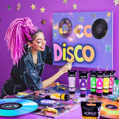 Neon Magenta Acrylic Paint (4 Fl Oz)