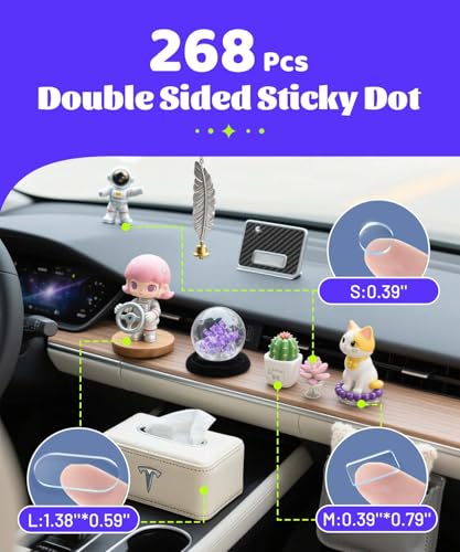 Removable Car Double Sided Glue Sticky Dots (20 Count)
