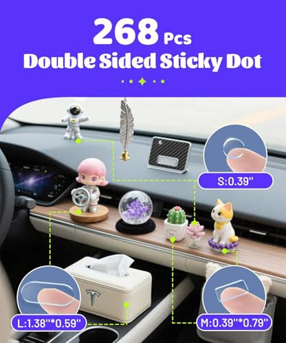 Removable Car Double Sided Glue Sticky Dots (20 Count)