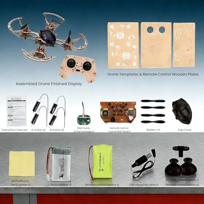 DIY Mini Wooden RC Drone Kits