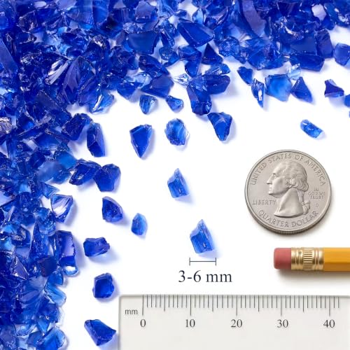 Cobalt Blue Crushed Glass for Resin Art & Crafts