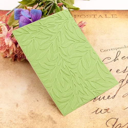9Pcs Plastic Embossing Folders for Card Making Embossing Machine Template Mold Paper Card Embossing Stencil Flower Leaf Embossing Folder for Scrapbook Photo Album DIY Craft Decoration (9 Count)