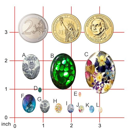Oval Cabochon Resin Epoxy Silicone Mold