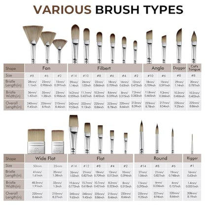 25pcs Paint Brush Set (25 Count)
