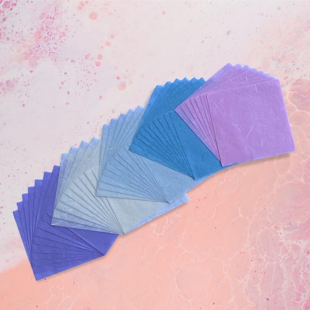50 Sheets 6 x 6 Inches Natural Fiber Mulberry paper Sheets Square Origami Paper Arts Folding Craft, Decoration Paper, Square Folding Paper for DIY Crafts (Pastel Color, 6x6 Inch) - Crafty Corner