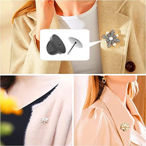 240 Pairs Rubber Blank Pin Backs Butterfly Clutch Backings Holder