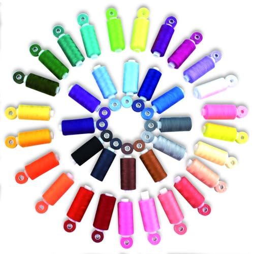 72Pcs Bobbins Sewing Threads Kit