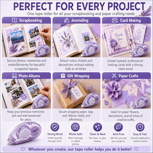 Glue Tape for Scrapbooking (4 Count)