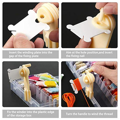 Embroidery Floss Organizer Box Tools