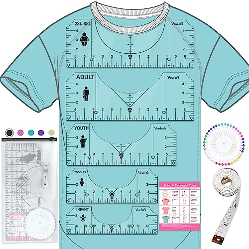 T Shirt Ruler for Precise Vinyl Alignment