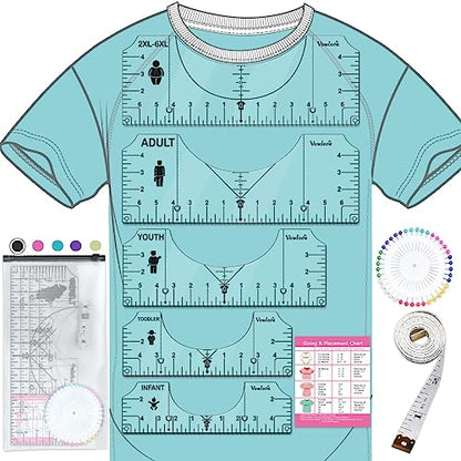 T Shirt Ruler for Precise Vinyl Alignment