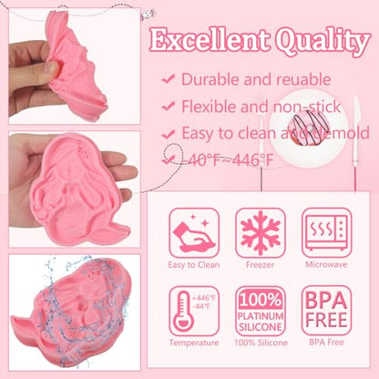 1 Pcs Mermaid Candy Fondant Mold