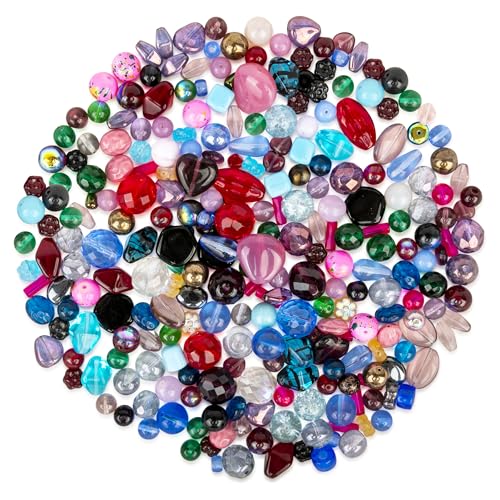 One Pound Assorted Glass Beads for Jewelry Making (48 Ounce)