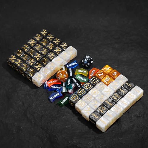122PCS MTG Abilities Keyword Tokens Dice Counters Set for Magic The Gatering