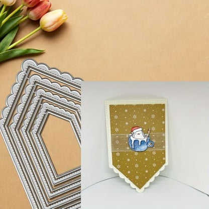 Geometric Cutting Die for Scrapbooking
