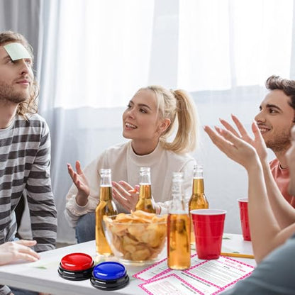 Valentine's Day Friendly Feud Game with 2 Answer Buzzers for Party (30 Count)