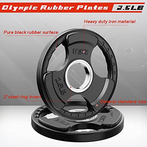 Olympic Rubber Grip Weight Plates