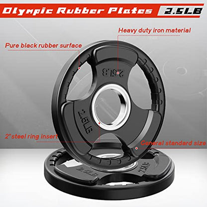 Olympic Rubber Grip Weight Plates