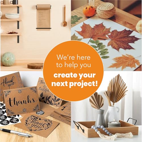 Brown Cardstock Paper 8.5x11 50 Sheets (50 Count)