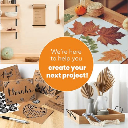 Brown Cardstock Paper 8.5x11 50 Sheets (50 Count)
