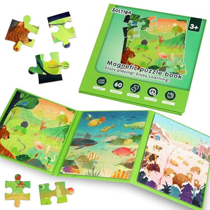 Magnetic Puzzles for Toddlers 3 (60 Count)