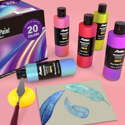 Iridescent Acrylic Paint Set (169 Fl Oz)