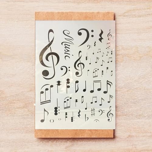 A4 Reusable Music Symbol Notes Stencil for Painting