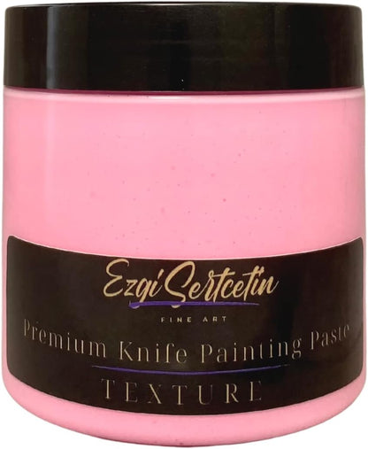 Premium Palette Knife Painting Paste|Texture Paste|Authentic Bright Colors|Ready to Use|Easy to Apply| 6oz (Pastel Neon Pink)