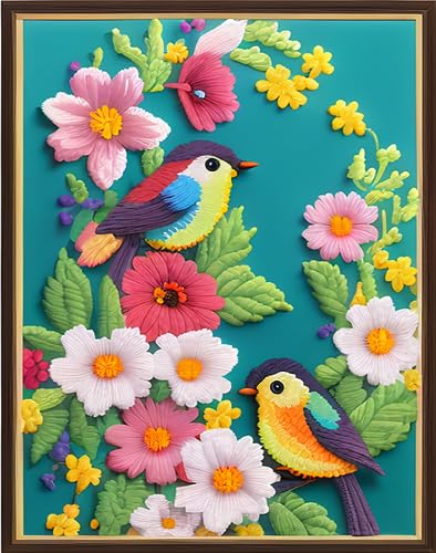 Stamped Cross Stitch Kits Full Range of Embroidery Patterns Starter Kits for Beginners Adult DIY Cross Stitches Needlepoint Kits 11CT