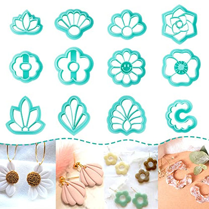 Flower Shape Polymer Clay Cutters Set