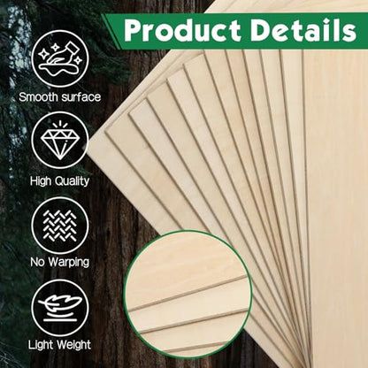18 Pack Basswood Sheets12x18x1 (18 Count)