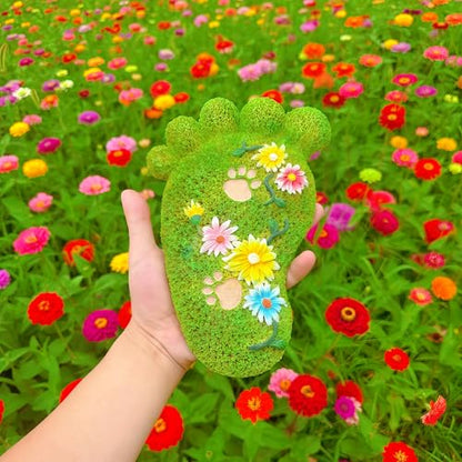 Outdoor Non Slip Stepping Stone Garden Decoration Stone Footprint Shape2PS (2 Count)