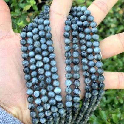 70pcs Adabele Natural Eagle Hawk's Eye Quartz Gemstone 10mm Round Beads (74 Count)