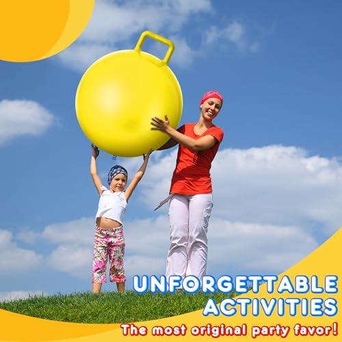 3 Pcs 31 Inch Bouncing Ball with Handle (3 Count)