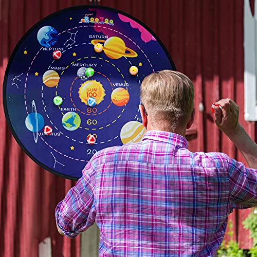 29" Large Dart Board for Kids (12 Count)