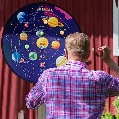 29" Large Dart Board for Kids (12 Count)