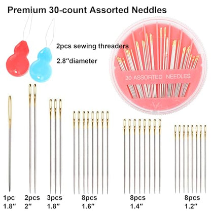 Premium Hand Sewing Needles (30 Count)