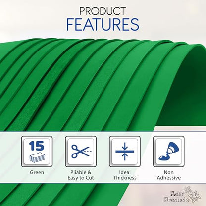 Green EVA Foam Sheets for Crafts